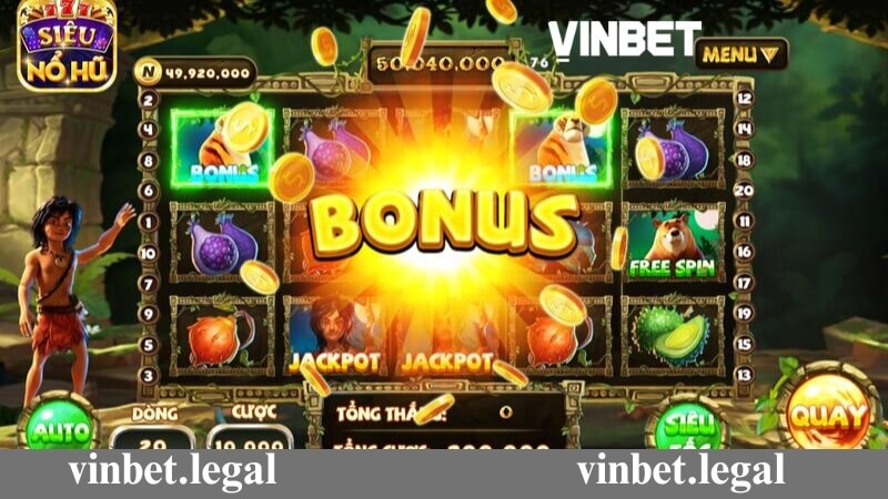 Tiến hành quay hũ trong quá trình giải trí Game Slots Vinbet